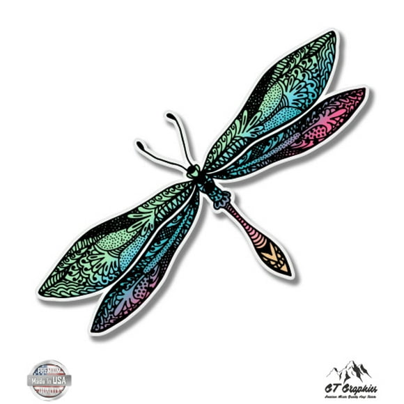 DRAGONFLY VINYL DECAL CAR WINDOW WALL BUMPER STICKER TRIBAL INSECT DAMSELFLY BUG DRAGONFLY VINYL DECAL CAR WINDOW WALL BUMPER STICKER TRIBAL INSECT DAMSELFLY BUG